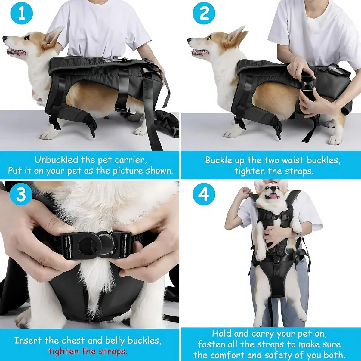 AdventurePaws Hands-Free Dog Front Carrier - Puparazzi Store