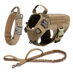 Heavy-Duty Tactical Dog Harness And Leash Set - Puparazzi Store