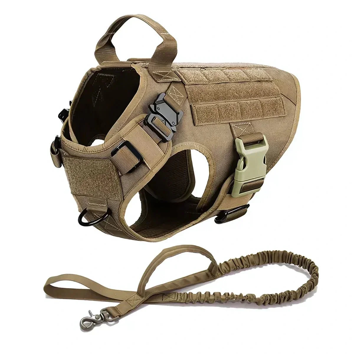 Heavy-Duty Tactical Dog Harness And Leash Set - Puparazzi Store