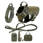 Heavy-Duty Tactical Dog Harness And Leash Set - Puparazzi Store