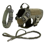 Heavy-Duty Tactical Dog Harness And Leash Set - Puparazzi Store