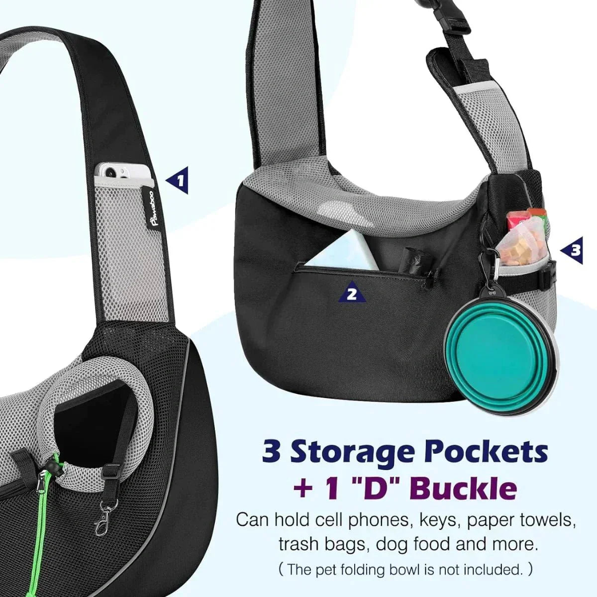 Reflective Pet Sling Carrier - Puparazzi Store