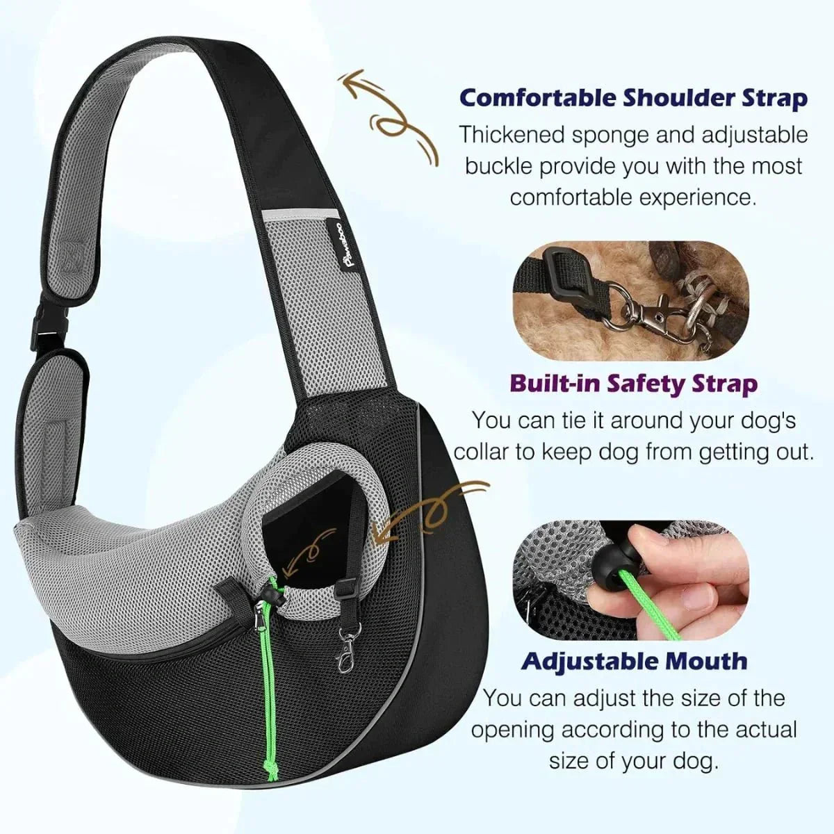 Reflective Pet Sling Carrier - Puparazzi Store